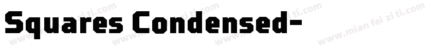 Squares Condensed字体转换